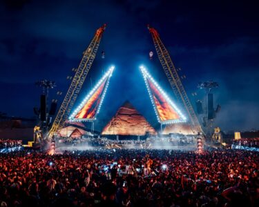 Crowd and stage at Starlight Festival in Egypt